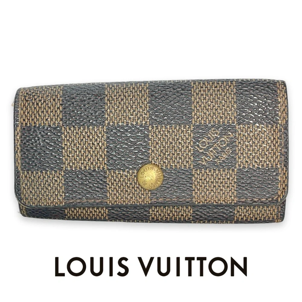 Louis Vuitton LV Damier Ebene 4 Hook Key Case